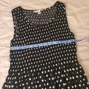 Black and White Polka-dot Midi-Dress